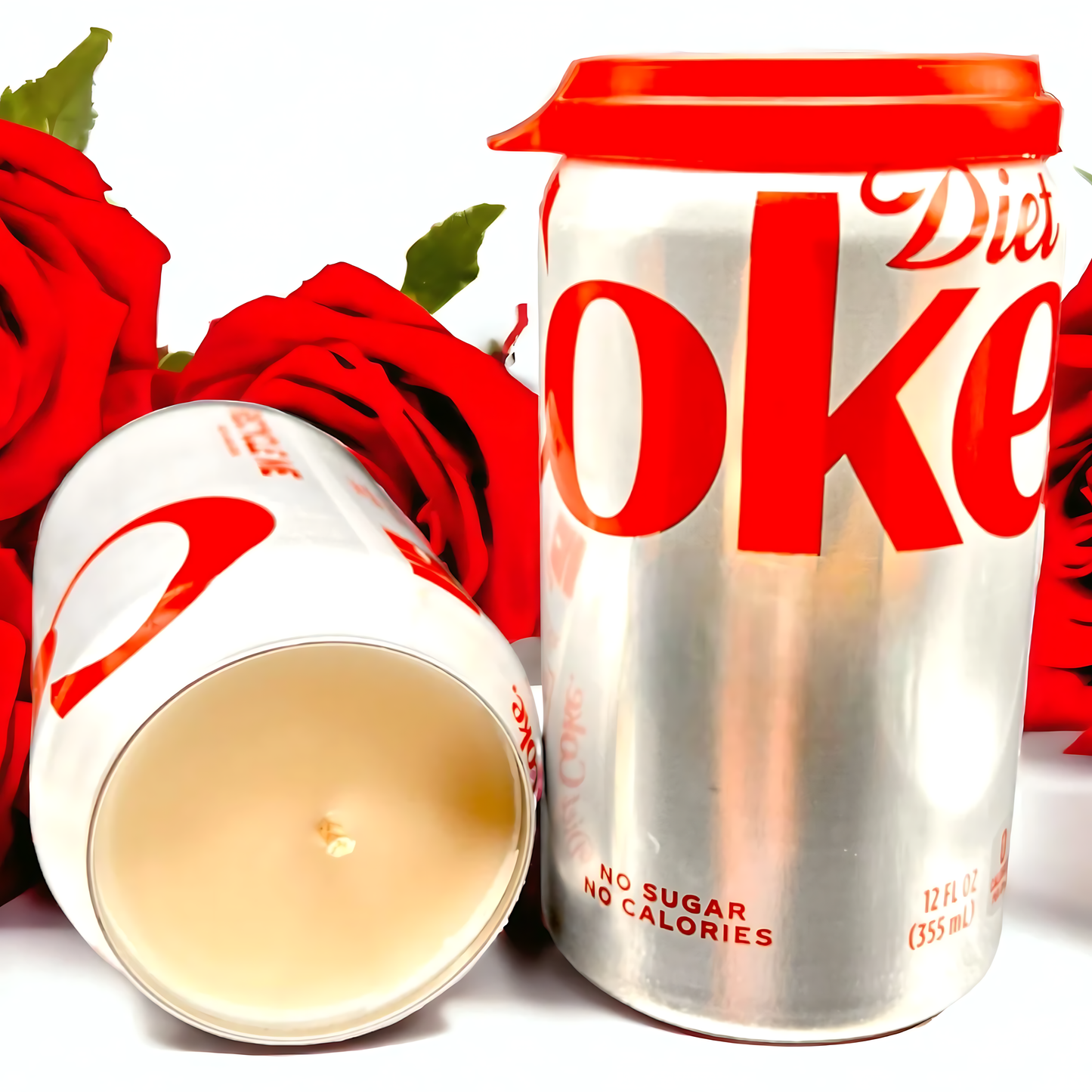 Diet Coke Can Candle – Custom Scent Soda Smell Candle: Lilac and Rain / 7.5 oz Can