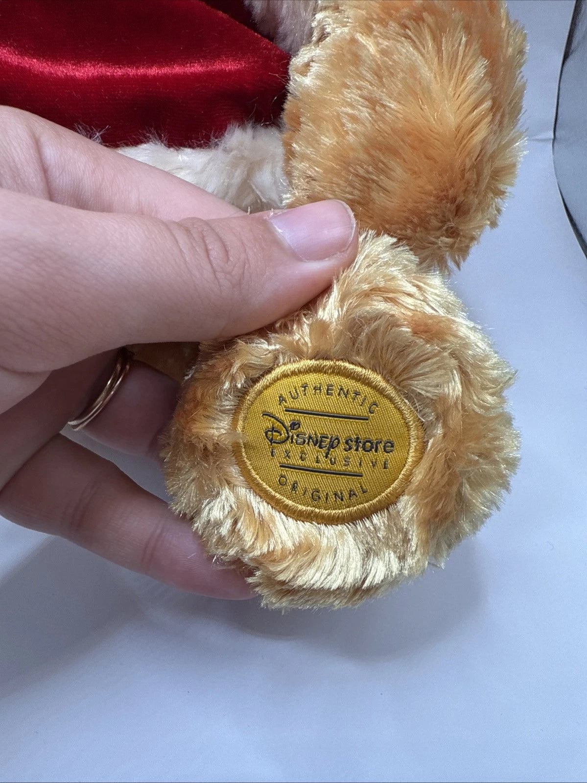 DISNEY STORE ORIGINAL CHRISTMAS POOH BEAR PLUSH STUFFED ANIMAL TRADITIONS W/ TAG