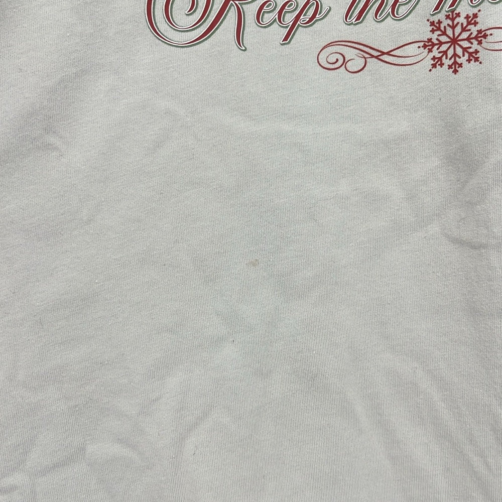 Moody Christmas Co. “Keep the Mood Cheery” Highland Cow T-Shirt Sz L Holiday Tee