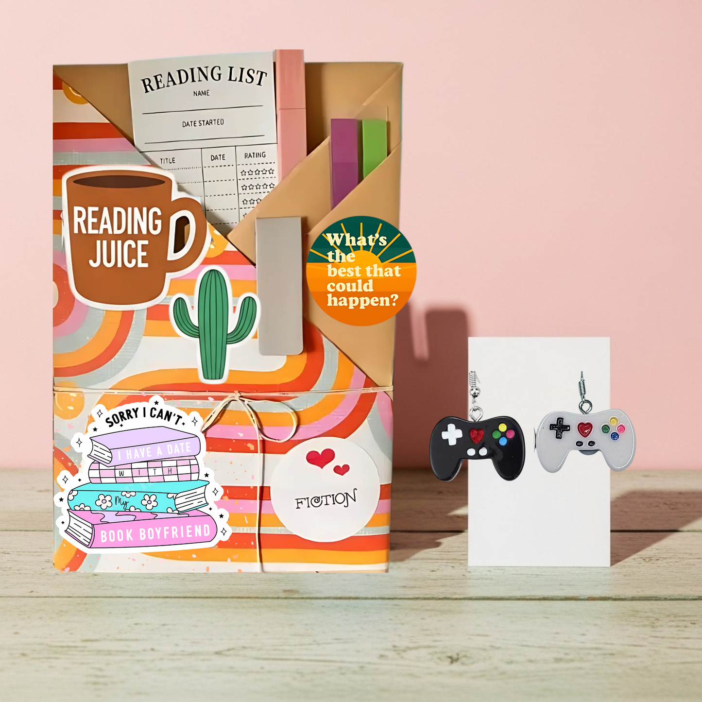 Blind Date Book & Earrings Gift Set – Wholesale Bestseller: Banana Earrings / Fiction