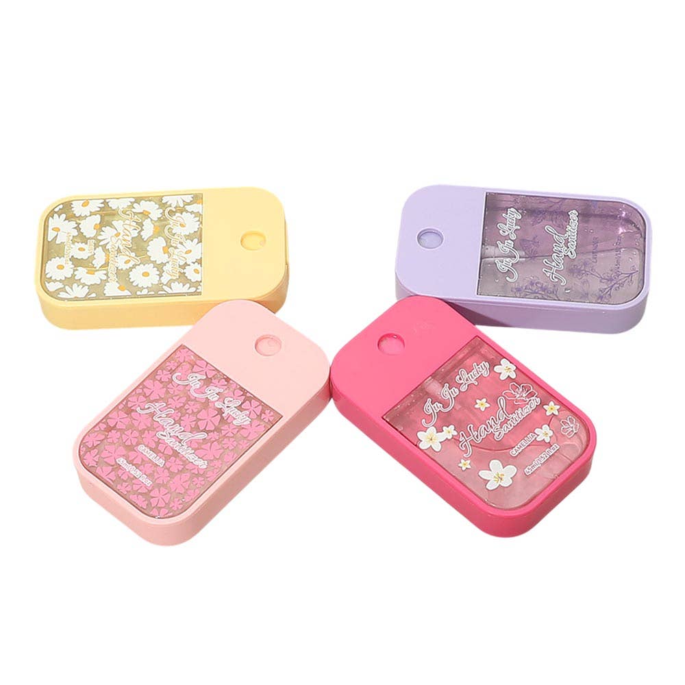 12PCS - Floral Pocket Hand Sanitizer Spray