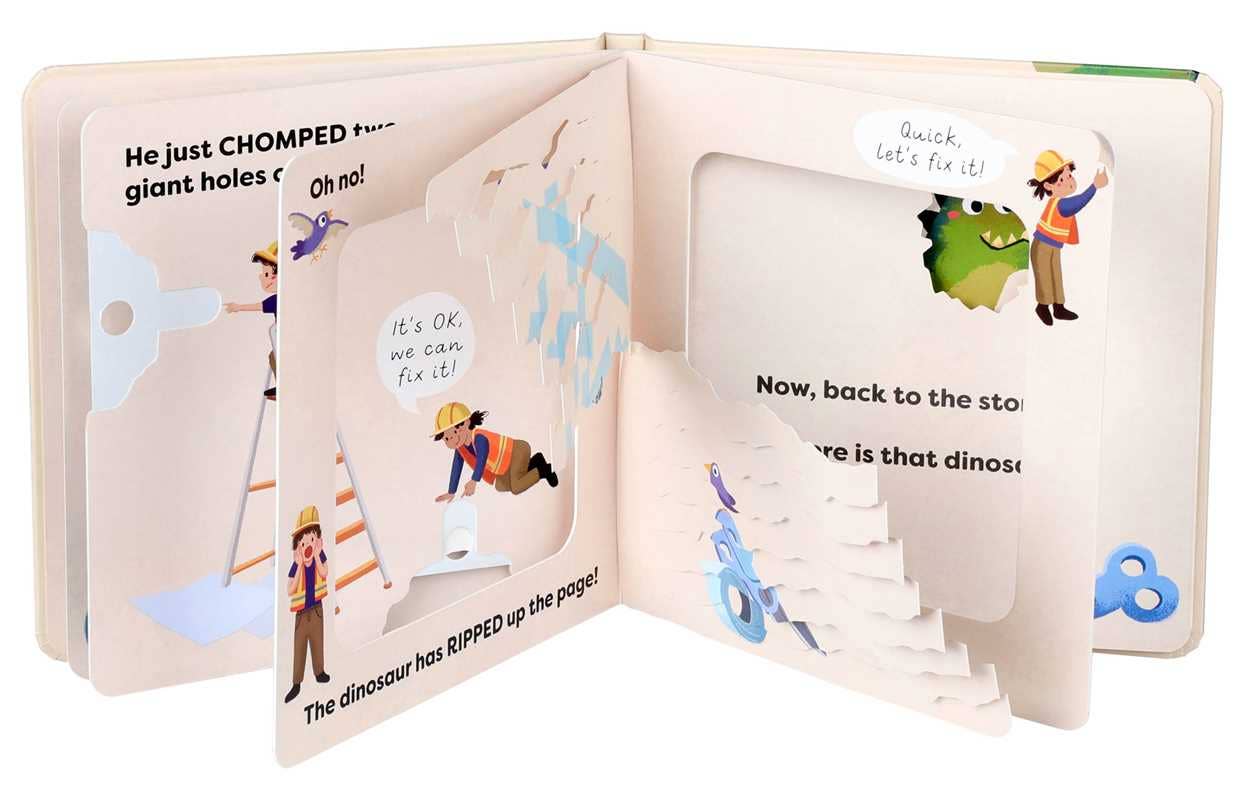 Fix This Book: A Dinosaur Broke It! by Editors of Silver Dolphin Books: Board Books; 10 pages / English