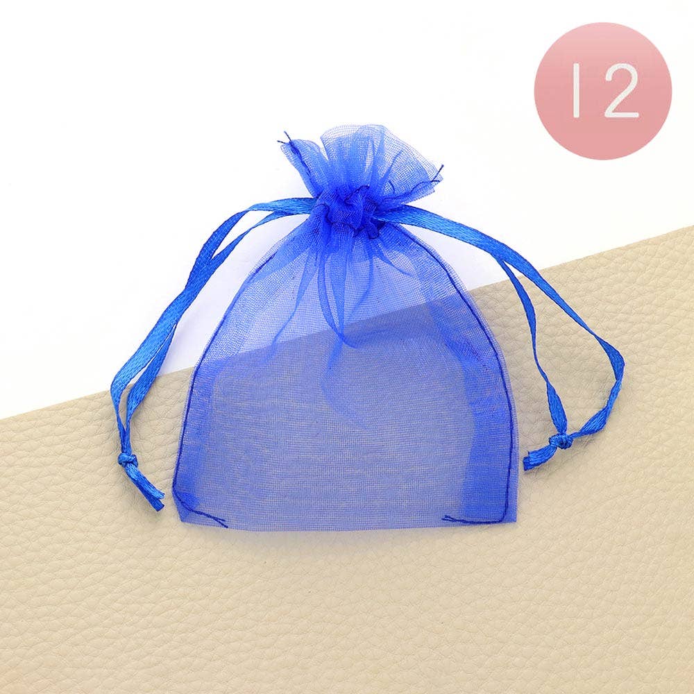 12PCS - 2.75 X 3.5 Ribboned Organza Gift Bags
: Pk