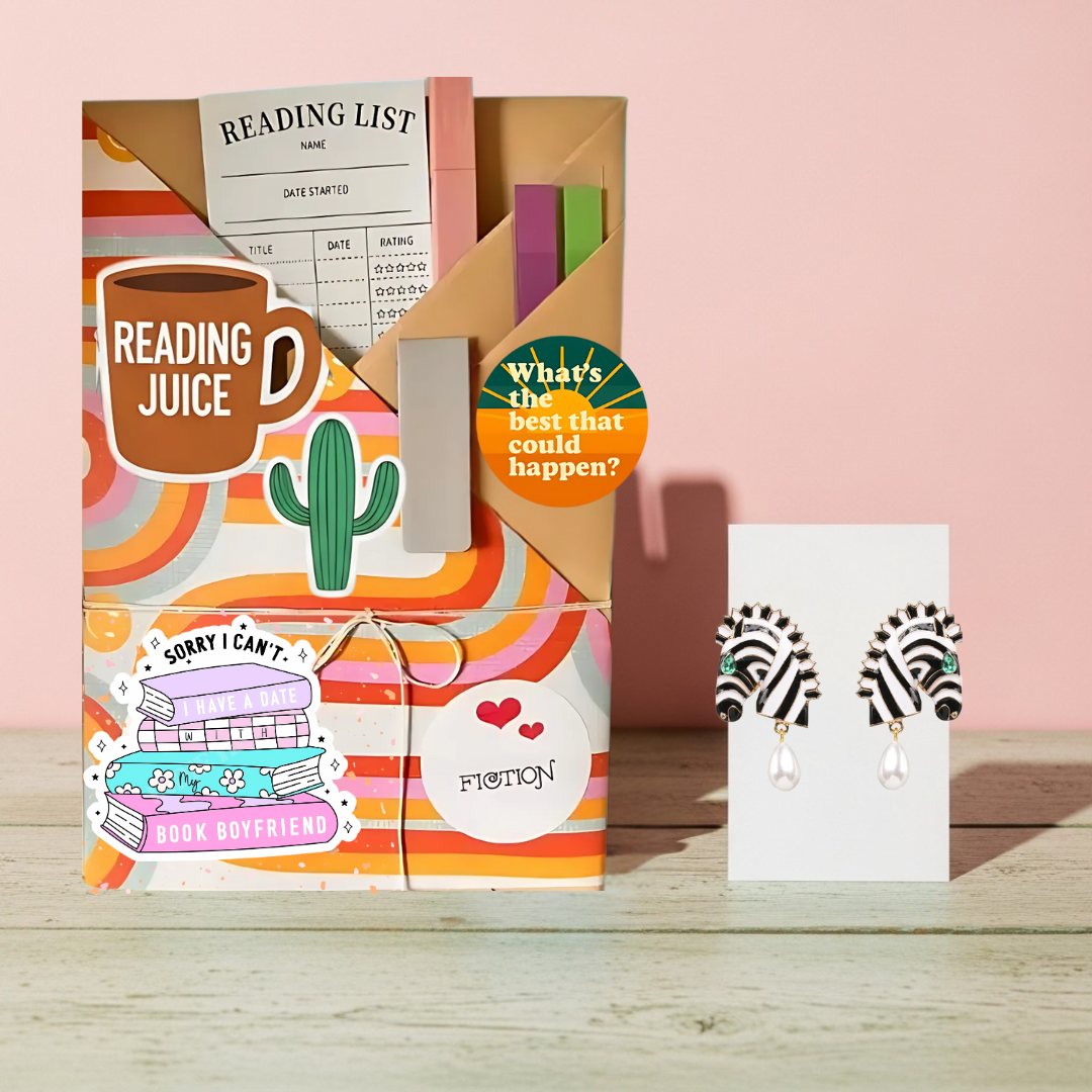 Blind Date Book & Earrings Gift Set – Wholesale Bestseller: Gummy Bear Orange Earrings / Fiction