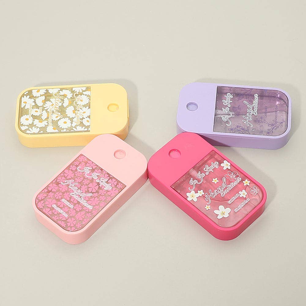 12PCS - Floral Pocket Hand Sanitizer Spray