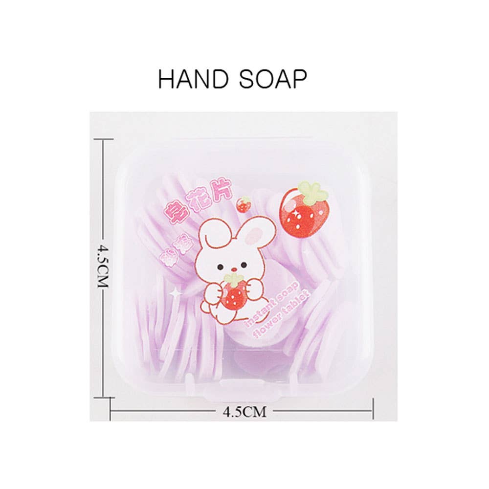 30PCS - Cute Animal Instant Soap Flower Tablets