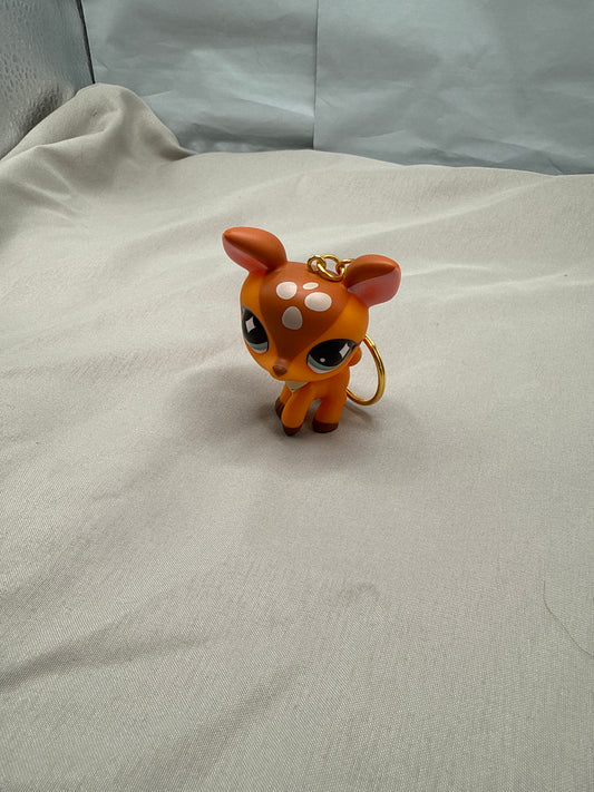 Small orange lps toy on a light gray background