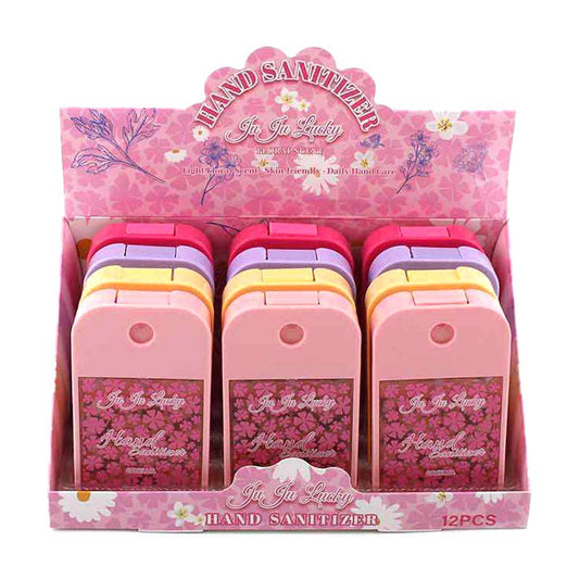 12PCS - Floral Pocket Hand Sanitizer Spray