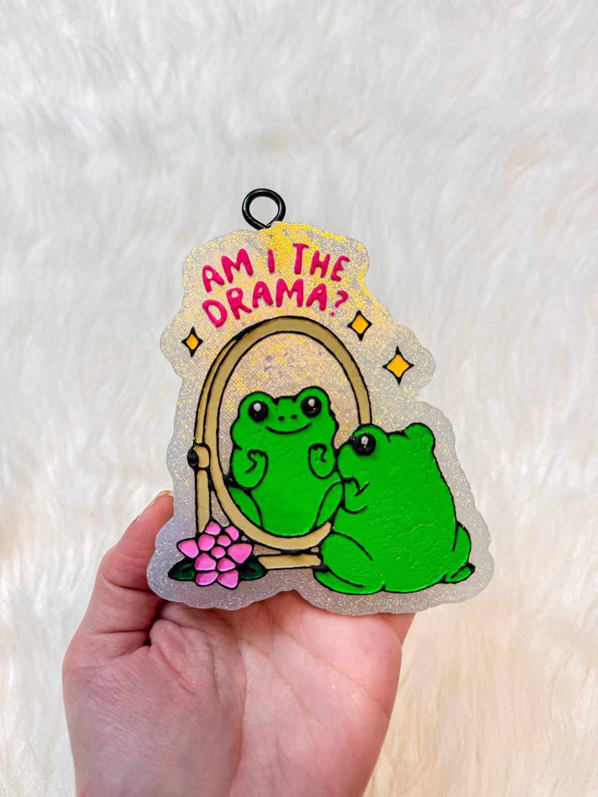 Am I The Drama Frog Freshie: Volcano
