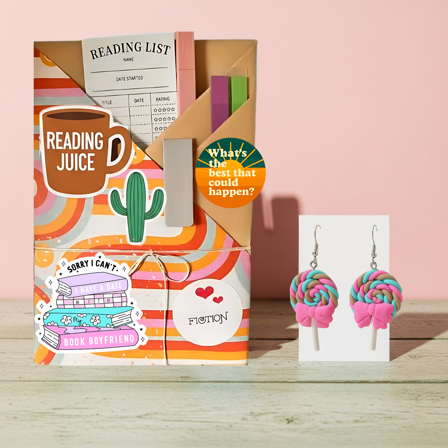 Blind Date Book & Earrings Gift Set – Wholesale Bestseller: Banana Earrings / Fiction