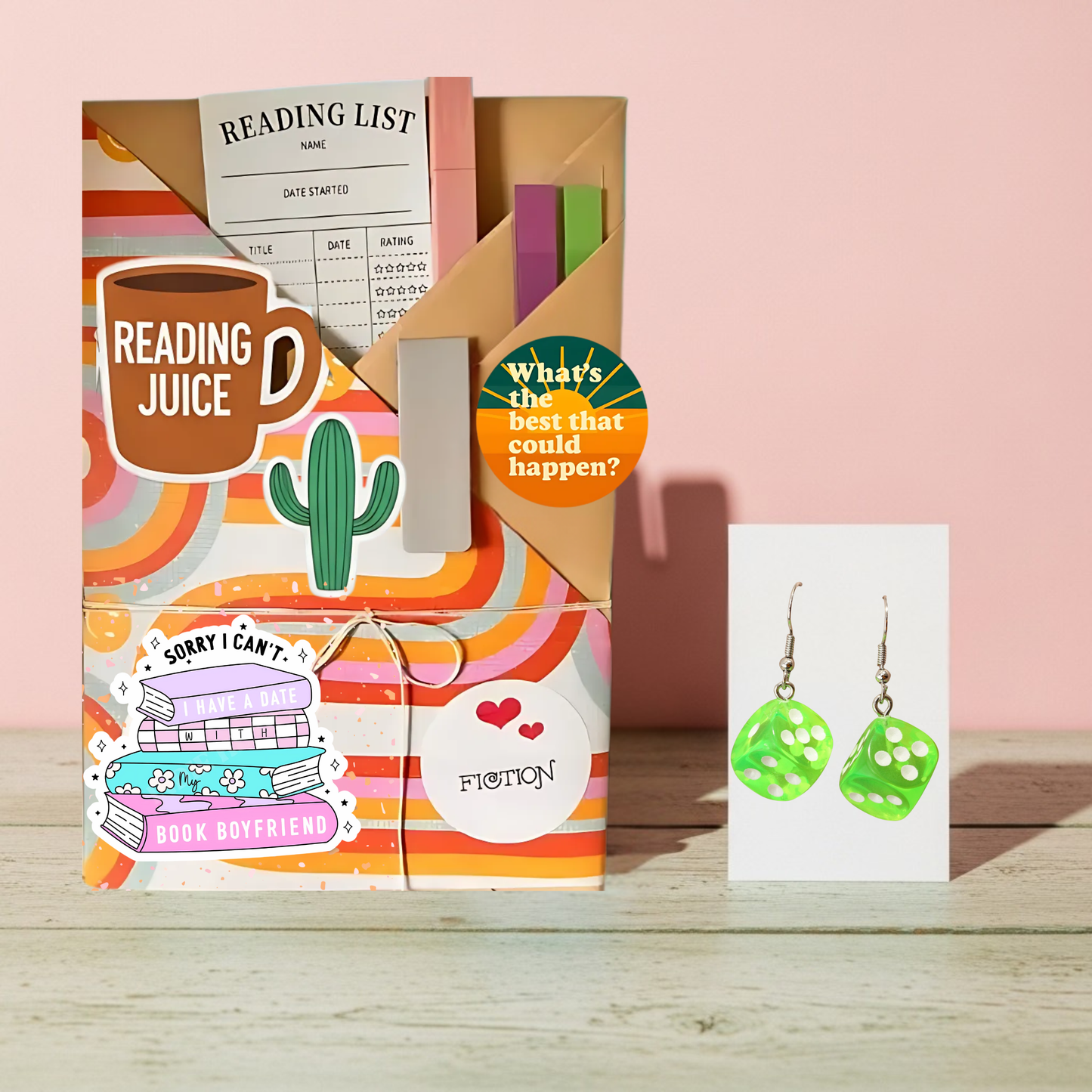Blind Date Book & Earrings Gift Set – Wholesale Bestseller: Game Console Earrings / Fiction