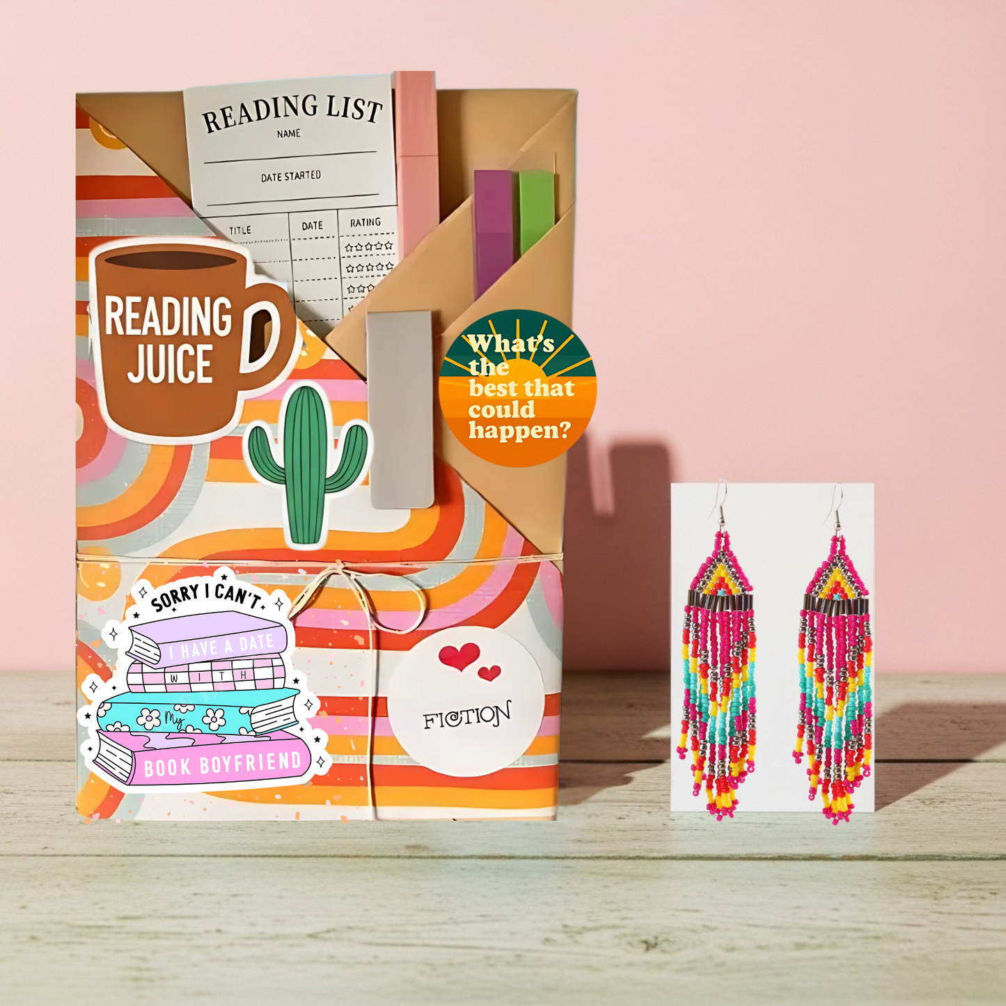 Blind Date Book & Earrings Gift Set – Wholesale Bestseller: Robot Earrings / Fiction