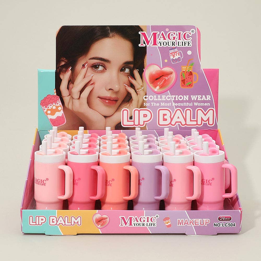 24PCS - Tumbler Shape Moisturizing Lip Balms