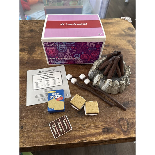 campfire doll set on table 